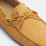 Nubuck leather loafer, slip-on shoes, soft leather, suede-like texture, classic design