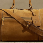 nubuck leather weekender bag