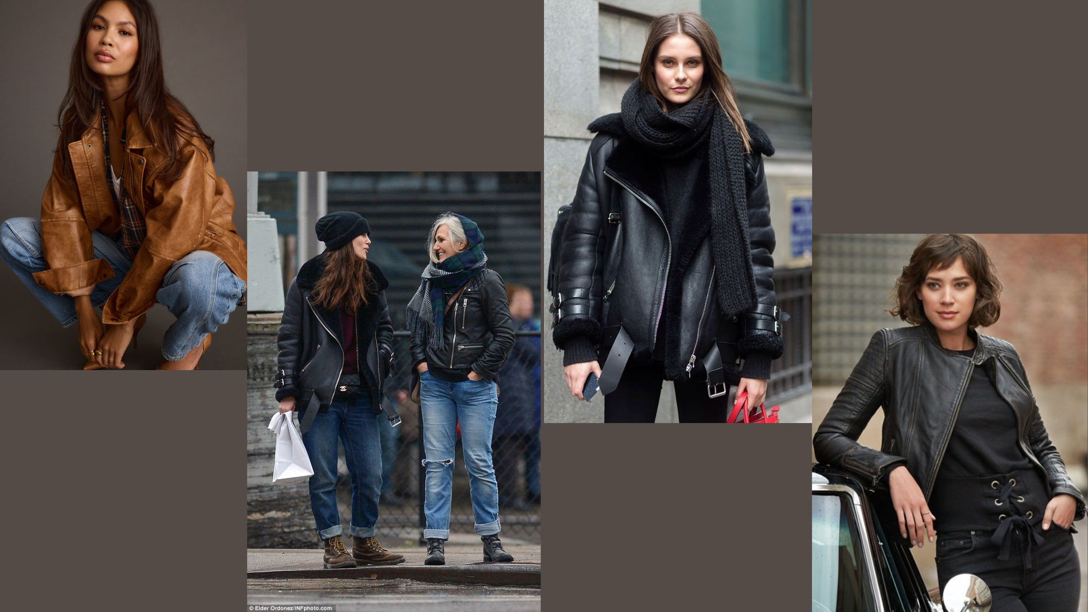 Collection of stylish leather jacket styles for women, featuring various designs, colors, and cuts to suit different tastes and personalities