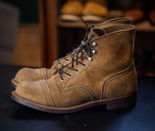 Red Wing roughout leather boot showcasing the brand's signature craftsmanship and the rugged charm that answers What is Roughout Leather?