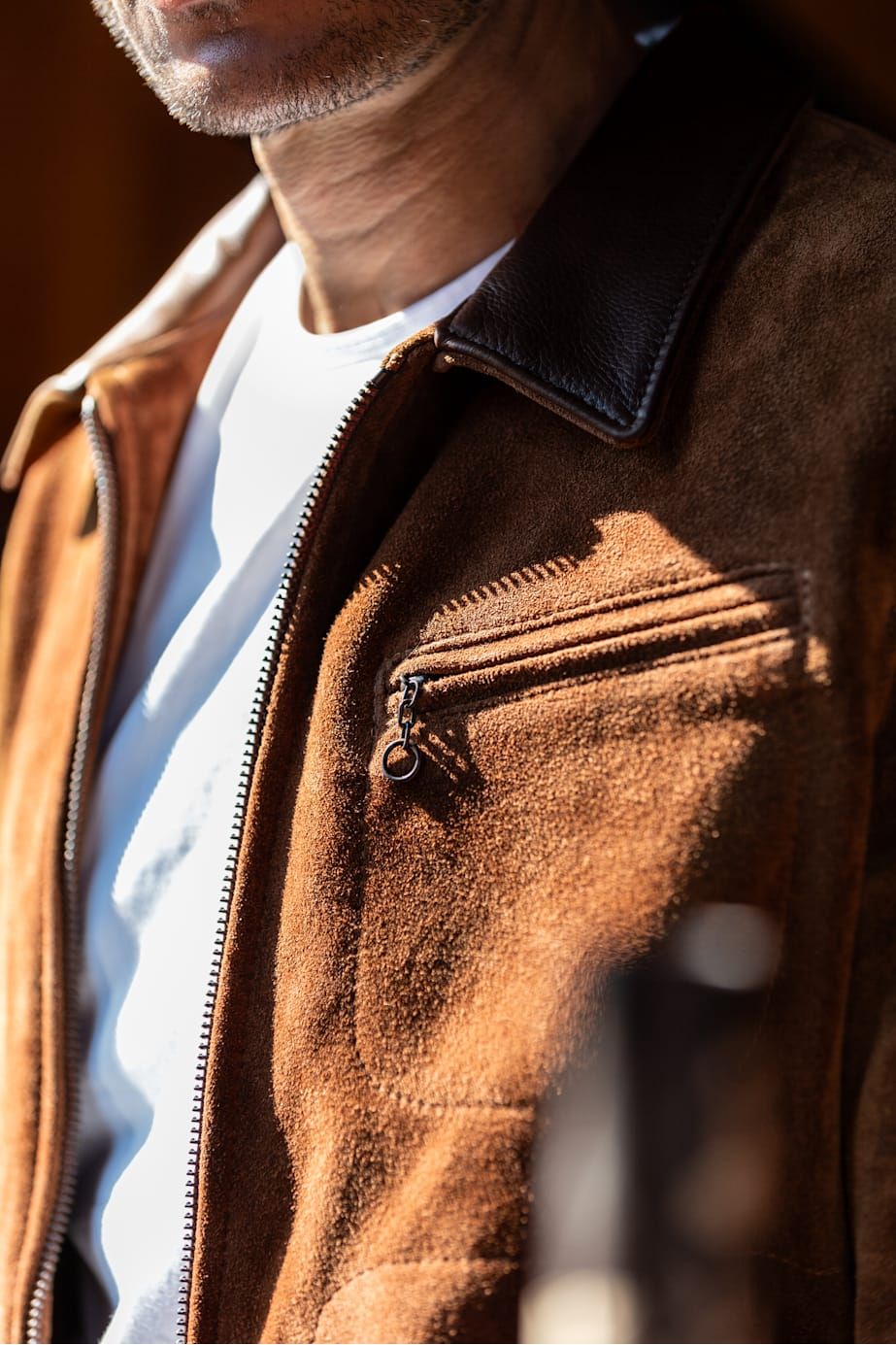 Schott Rancher jacket made from rugged roughout leather, showcasing the classic style and durability that answers What is Roughout Leather?